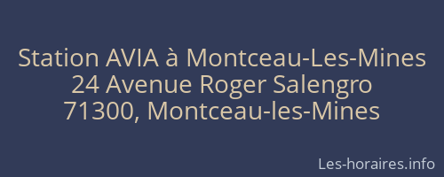 Station AVIA à Montceau-Les-Mines
