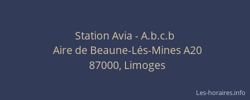 Station Avia - A.b.c.b
