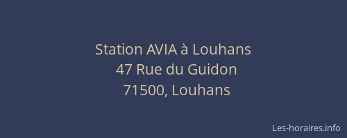 Station AVIA à Louhans