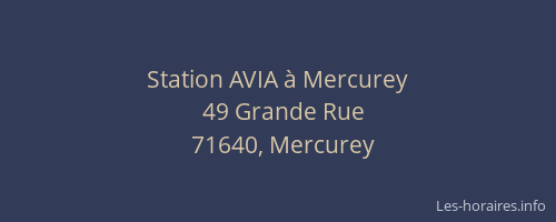 Station AVIA à Mercurey