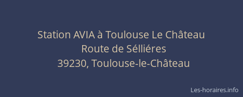 Station AVIA à Toulouse Le Château