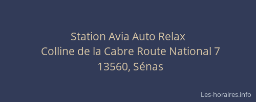 Station Avia Auto Relax