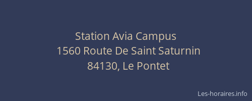 Station Avia Campus