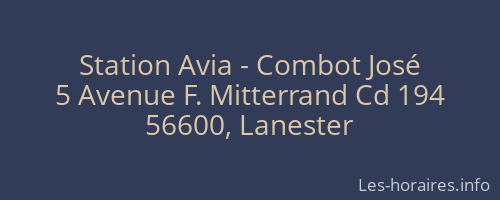 Station Avia - Combot José