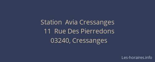 Station  Avia Cressanges