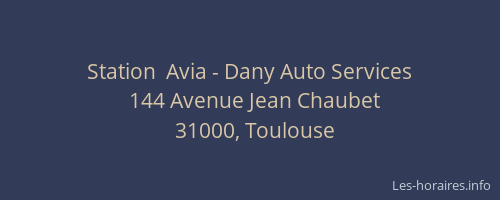 Station  Avia - Dany Auto Services