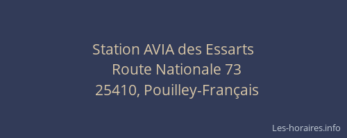 Station AVIA des Essarts