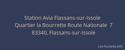 Station Avia Flassans-sur-Issole