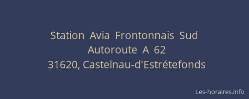 Station  Avia  Frontonnais  Sud
