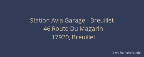 Station Avia Garage - Breuillet