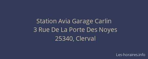 Station Avia Garage Carlin