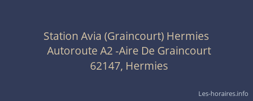 Station Avia (Graincourt) Hermies