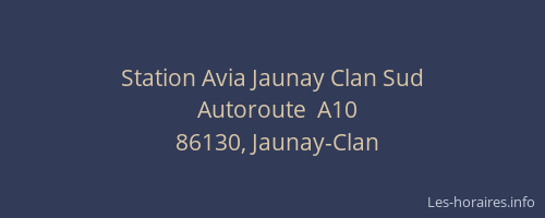 Station Avia Jaunay Clan Sud