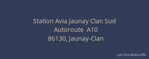 Station Avia Jaunay Clan Sud