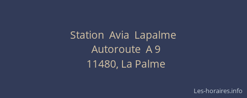 Station  Avia  Lapalme