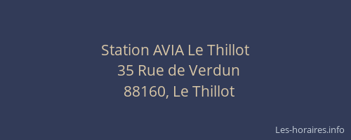 Station AVIA Le Thillot