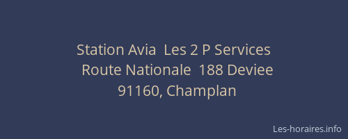 Station Avia  Les 2 P Services