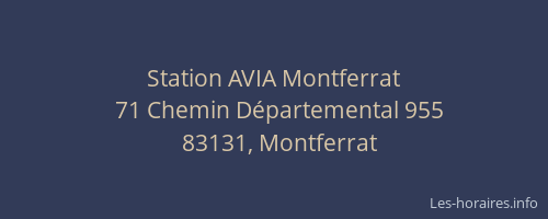 Station AVIA Montferrat