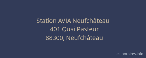 Station AVIA Neufch&acirc;teau