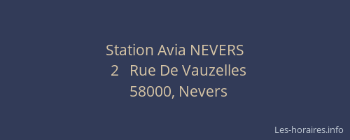 Station Avia NEVERS