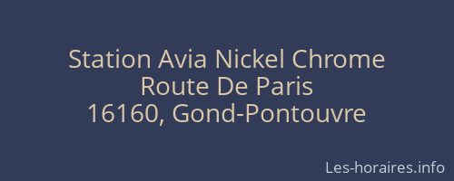 Station Avia Nickel Chrome