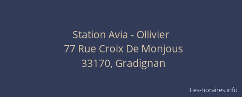 Station Avia - Ollivier