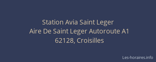 Station Avia Saint Leger