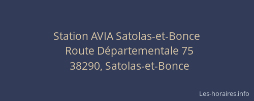 Station AVIA Satolas-et-Bonce