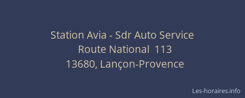 Station Avia - Sdr Auto Service
