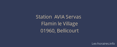 Station  AVIA Servas
