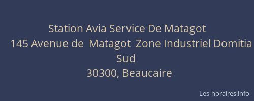 Station Avia Service De Matagot