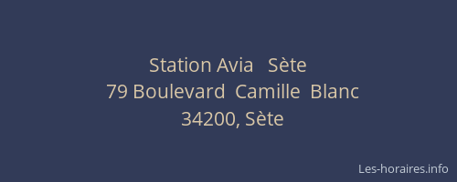 Station Avia   Sète