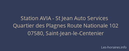 Station AVIA - St Jean Auto Services