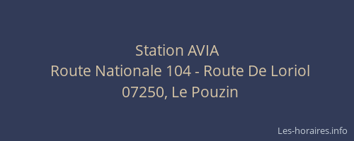 Station AVIA