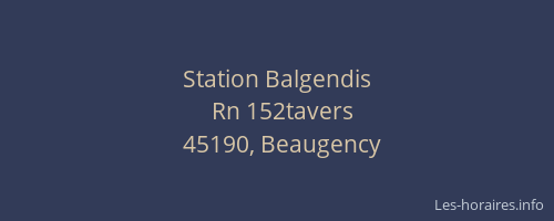 Station Balgendis