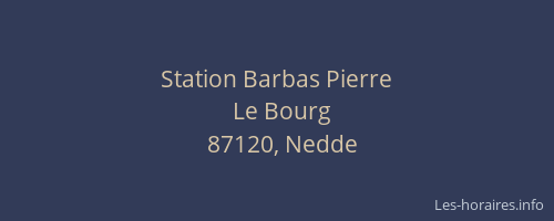 Station Barbas Pierre