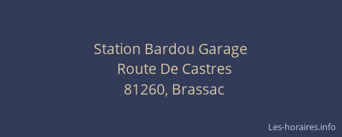 Station Bardou Garage