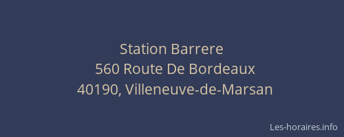 Station Barrere