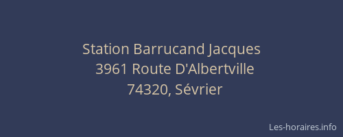 Station Barrucand Jacques