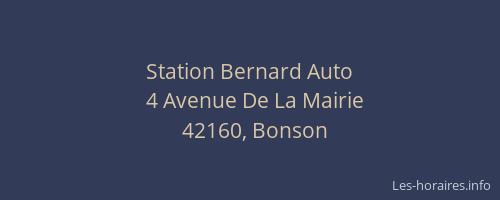 Station Bernard Auto