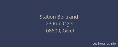 Station Bertrand