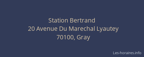Station Bertrand