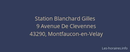 Station Blanchard Gilles