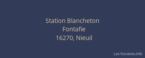 Station Blancheton