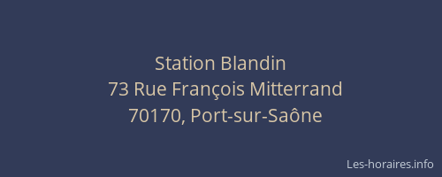 Station Blandin