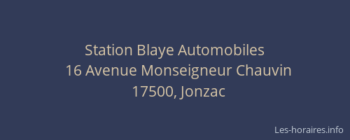 Station Blaye Automobiles