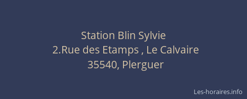 Station Blin Sylvie