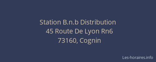 Station B.n.b Distribution