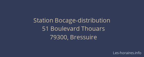 Station Bocage-distribution