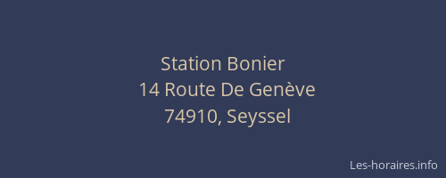 Station Bonier